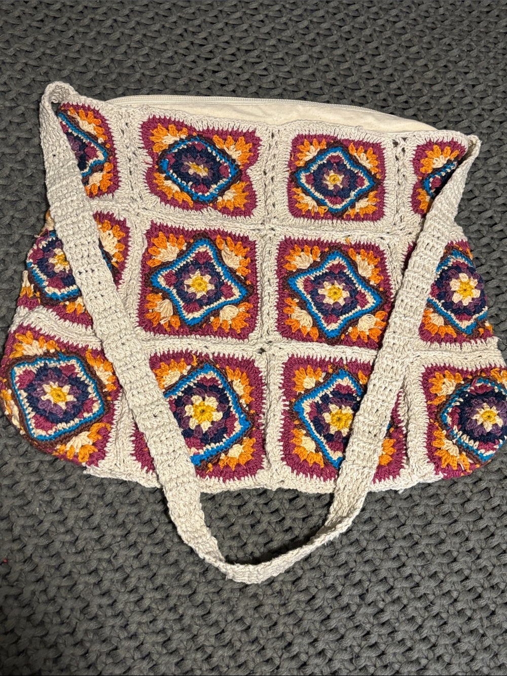 Free People Granny Square Boho Crossbody Bag